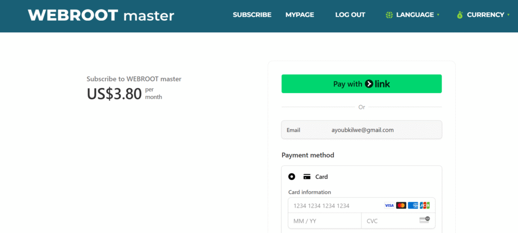 Webroot Pricing Plans